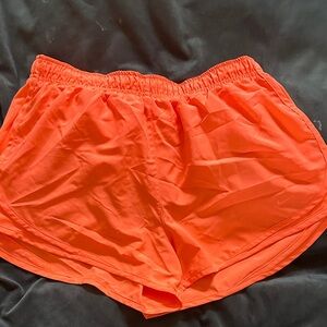 Nike Women's Bright Orange Athletic Shorts